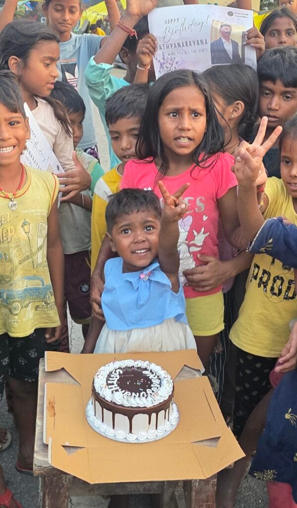 Birthday celebration with underprivileged children through birthday donation platform in India