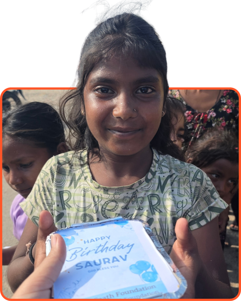 BirthdayDonate.org 13 food donation on birthday campaign poster